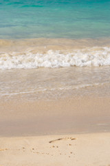 Footprint in the sand
