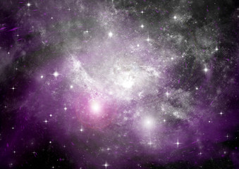 Fototapeta premium Star field in space and a nebulae