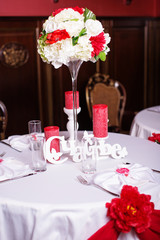 Vintage elegant serving table in the women's boudoir