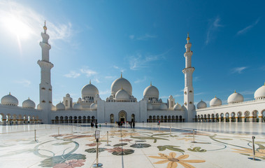 Dubai - JANUARY 9, 2015: Sheikh Zayed mosque on January 9 in UAE