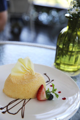 cheese cake with fruits
