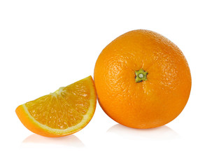 Orange fruit isolated on white background