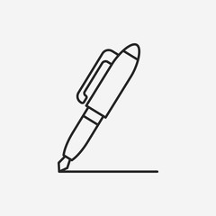 pen line icon