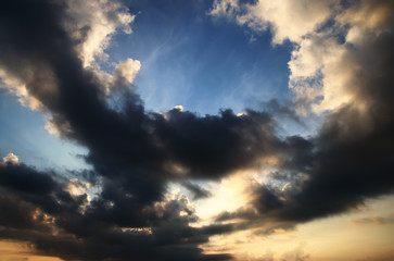 clouds on sky in the morning