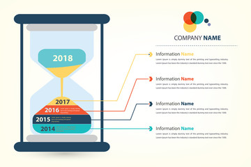 timeline & milestone company history infographic
