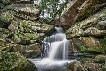 High WaterFall in Forest
