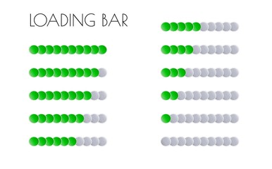 green loading bars