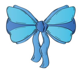 ribbon on the white background