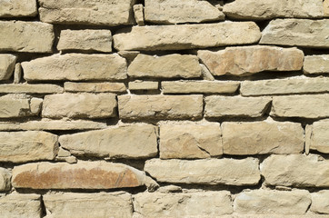 Old stone wall closeup