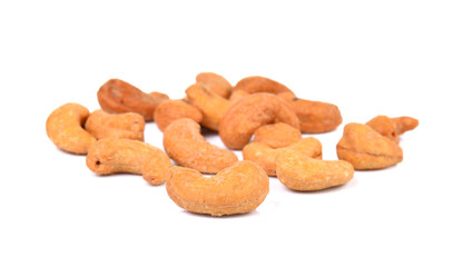 cashew nuts  isolated on white background