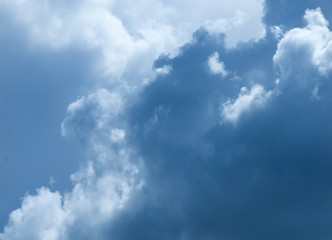 Cloudy blue.