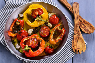 Peppers and tomatoes