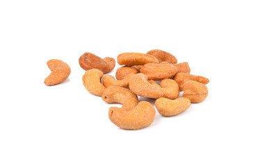 cashew nuts  isolated on white background
