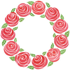 Juicy flowers arranged in lovely wreaths.