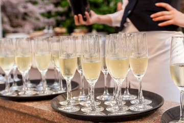 champagne glasses