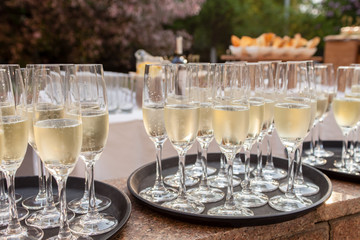 champagne glasses