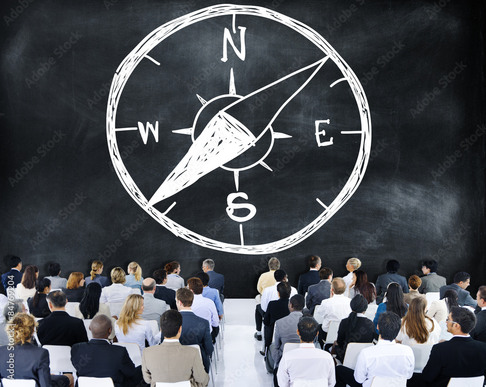 Poster conpass longtitude latitude navigation direction adventure