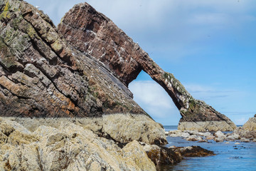 Fototapeta premium Bow fiddle rock - Portknockie - Scotland