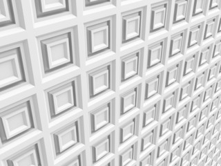 Abstract White Square Shape Wall Tile Texture Background