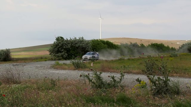 Danube Delta Rally special trial windfarm