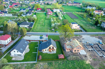 Obraz premium Aerial view on the city
