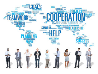 Coorperation Business Coworker Planning Teamwork Concept