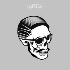 hipster skull