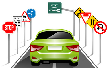 Road Signs, Traffic Signs, Transportation, Safety, Travel - 84771664