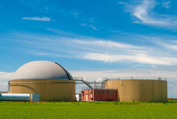 Fototapeta na wymiar Biogas plant