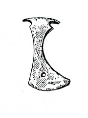 Ancient axe (Northern Europe, IX-XIII century) 