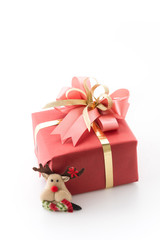 gift box with raindeer