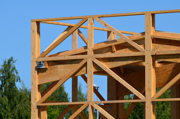 Bâtiment industriel en construction