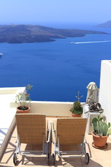Relax on the island of Santorini