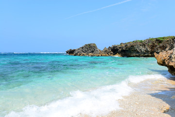 Fototapeta premium 久高島の綺麗な海と夏空