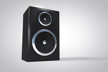 3D speaker or amplifier background. Music equipment concept.