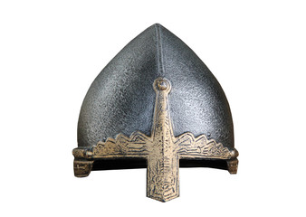 A Vintage Medieval Metal Armour Fighting Helmet.