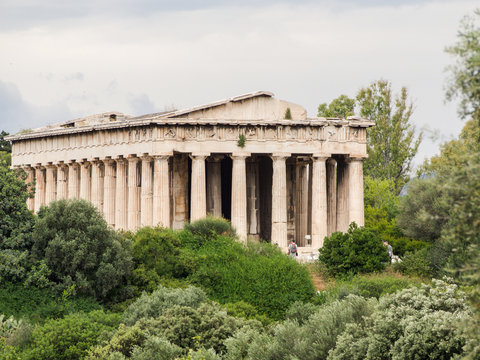 Temple of Hephaestus at ancient agora of Athens, Greece