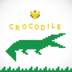 Unique Plastic Parts Crocodile Toy
