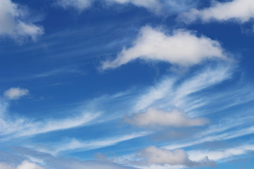 Blue sky and clouds clear