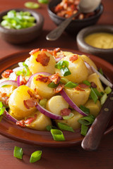 potato salad with bacon onion mustard