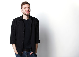 Fototapeta premium Casual young man looking at camera