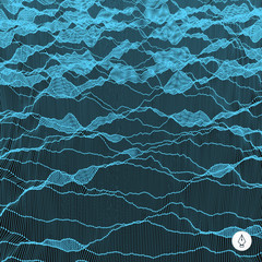 Network abstract background. 3d technology vector illustration.