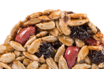 Candied roasted peanut sunflower seeds.