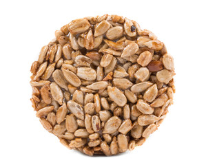 Candied roasted sunflower seeds.