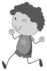 Boy running