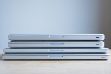 Stacked Laptops