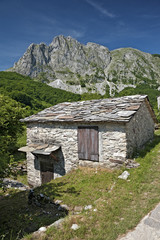 Fototapeta na wymiar mountain hut