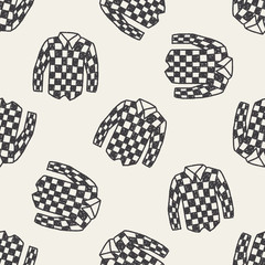 shirt doodle seamless pattern background