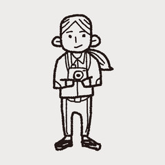 photographer doodle