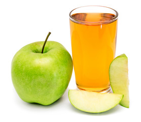 Apple juice and apple slices